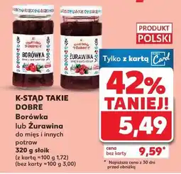 Kaufland Borówka lub Żurawina w mięcie i innych potraw oferta