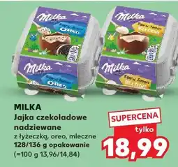 Kaufland Jajka czekoladowe nadziewane z łyżeczką, oreo, mleczne oferta