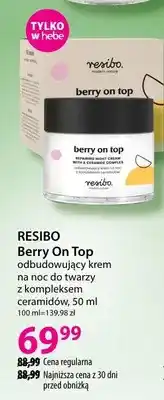 Hebe Odbudowujący krem na noc do twarzy z kompleksem ceramidów Berry On Top oferta