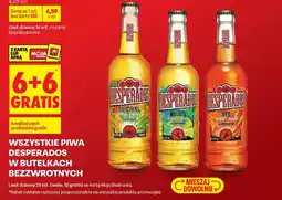 Biedronka Wszystkie piwa Desperados wbutelkach bezzwrotnych 6+6 GRATIS oferta