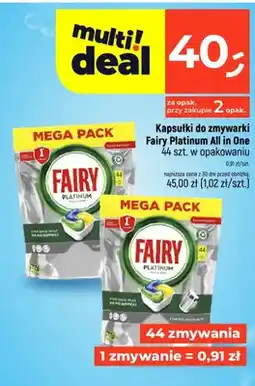 Dealz Kapsułki do zmywarki Fairy Platinum All in One oferta