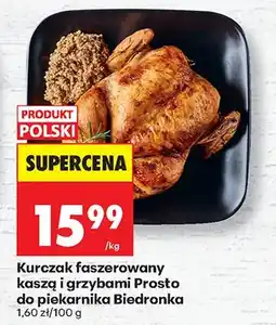 Biedronka Kurczak faszerowany kaszą i grzybami Prosto do piekarnika oferta