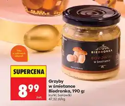 Biedronka Grzyby w śmietanie kurki oferta