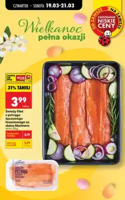 Biedronka Filet świeży pstrąg tęczowy łososiowy ze skórą oferta