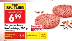 Biedronka Burger wołowy oferta