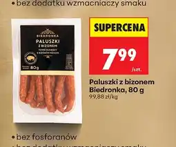Biedronka Paluszki z bizonem oferta