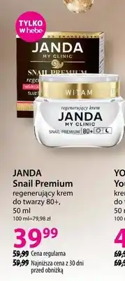 Hebe Krem Snail Premium regenerujący do twarzy 80+ oferta