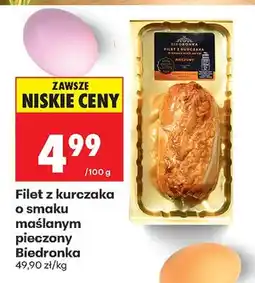 Biedronka Filet z kurczaka o smaku maślanym pieczony oferta
