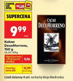 Biedronka Kakao extra ciemne oferta