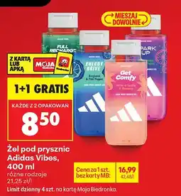 Biedronka Żel pod prysznic 1+1 GRATIS oferta