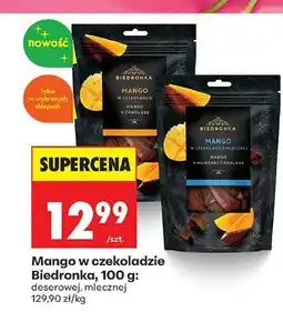 Biedronka Mango w czekoladzie deserowej oferta