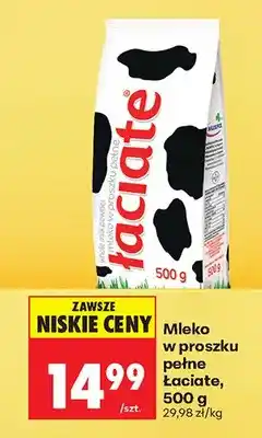Biedronka Mleko w proszku pełne oferta