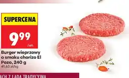 Biedronka Burger wieprzowy o smaku chorizo oferta