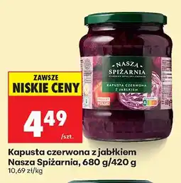 Biedronka Kapusta czerwona z jabłkiem oferta