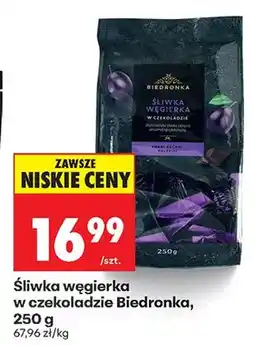 Biedronka Śliwka węgierka w czekoladzie oferta