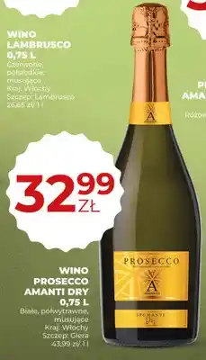 Duży Ben Wino białe, półwytrawne, musujące Prosecco Amanti Dry oferta