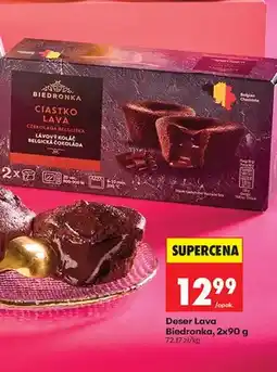 Biedronka Deser Lava oferta