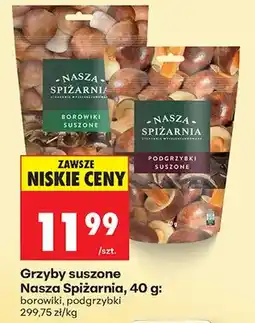 Biedronka Grzyby suszone borowiki oferta