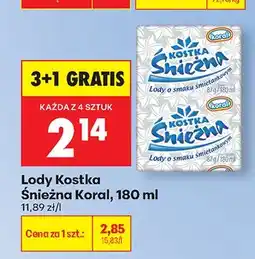 Biedronka Lody Kostka Śnieżna oferta