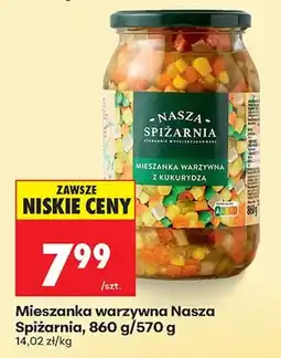 Biedronka Mieszanka warzywna z kukurydzą oferta