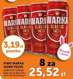 ABC Piwo jasne pełne Warka Classic 1478 oferta