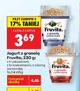 Biedronka Fruvita Jogurt z granolą oferta