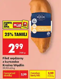 Biedronka Kraina Wędlin Filet wędzony z kurczaka oferta