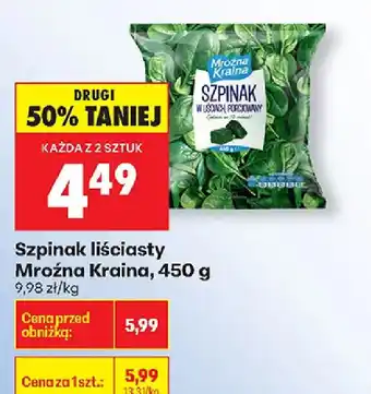 Biedronka Mroźna Kraina Szpinak liściasty oferta