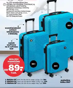Netto Walizki podróżne oferta