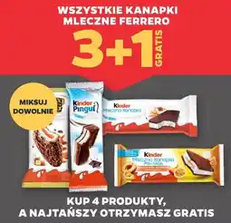 Netto Wszystkie kanapki mleczne Ferrero oferta