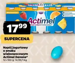 Netto Napój jogurtowy o smaku wieloowocowym Actimel Danone oferta