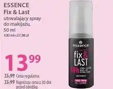 Hebe ESSENCE Fix & Last utrwalający spray do makijażu oferta