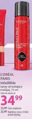 Hebe L'ORÉAL PARIS Infaillible spray utrwalający makijaż oferta