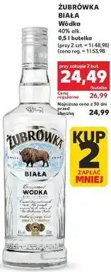 Kaufland ŹUBRÓWKA BIAŁA Wódka oferta