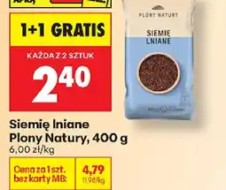 Biedronka Siemię Lniane Plony Natury oferta