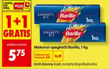 Biedronka Makaron spaghetti Barilla oferta