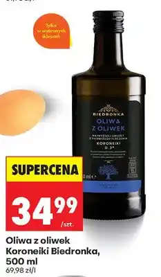 Biedronka Oliwa z oliwek Koroneiki oferta