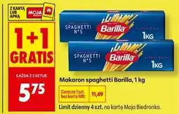Biedronka Makaron spaghetti Barilla 1 kg oferta