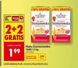 Biedronka Mąka Szymanowska T480, 1,1 kg oferta
