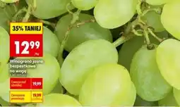 Biedronka Winogrono jasne bezpestkowe na wagę oferta