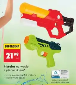 Biedronka Pistolet na wodę z plecaczkiem oferta