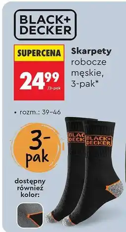 Biedronka Skarpety robocze męskie, 3-pak oferta
