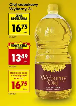Biedronka Olej rzepakowy Wyborny oferta