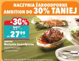 Biedronka AMBITION Naczynia Źaroodporne r3Źne rozmiary i pojemnořci oferta
