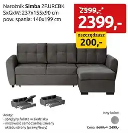 Black Red White narożnik Simba oferta