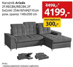 Black Red White narożnik Ariado oferta