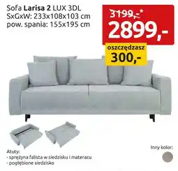 Black Red White sofa Larisa 2 oferta