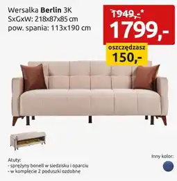 Black Red White wersalka Berlin oferta