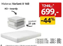 Black Red White materac Variant II 160 oferta