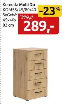 Black Red White komoda Multido KOM5S/45/80/40 oferta